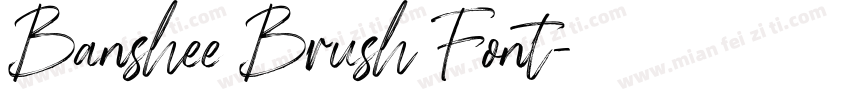 Banshee Brush Font字体转换
